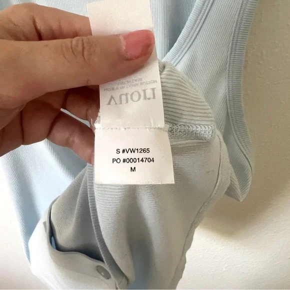 Vuori Pose Cardigan Tank in Light Mist - Picture 11 of 11